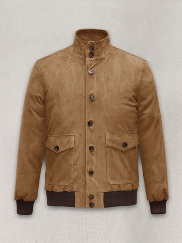 Kit Harington Eternals Brown Leather Bomber jacket