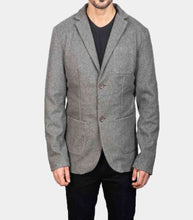 Load image into Gallery viewer, Mens Glamorous Wool Grey Blazer
