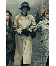 Load image into Gallery viewer, Peaky Blinders Lizzie Shelby Beige Trench Coat

