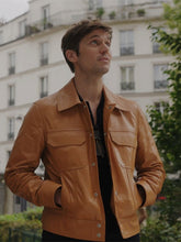 Load image into Gallery viewer, Emily In Paris Lucas Bravo Leather Jacket

