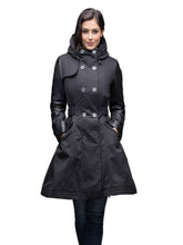 Load image into Gallery viewer, Womens Stylish Black Bomber Fur Collar Coat
