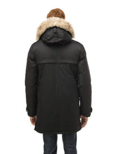 Load image into Gallery viewer, Mens Decent Black Long Hooded Jacket
