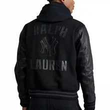 Load image into Gallery viewer, Ralph Lauren Ny Yankees Black Varsity Jacket
