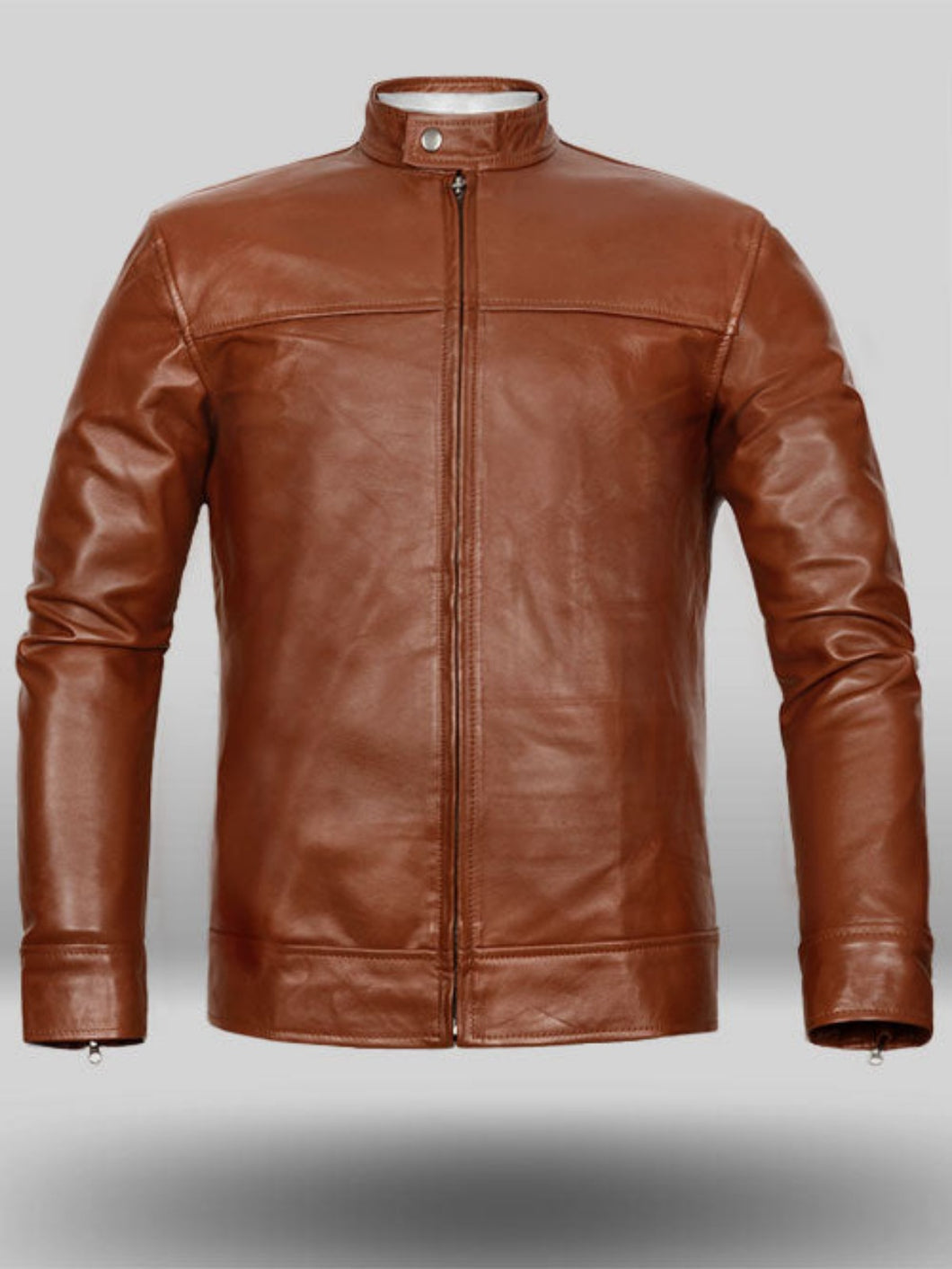 Red Hood Jason Todd Tan Brown Leather Jacket