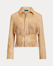Load image into Gallery viewer, Women&#39;s Fringe Waxed Leather Jacket
