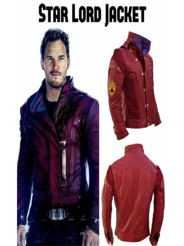 Guardians Of The Galaxy Chris Pratt Maroon Jacket