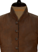 Load image into Gallery viewer, Da Vinci&#39;s Demons Tom Riley Brown Leather Jacket
