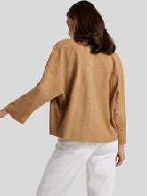 Load image into Gallery viewer, Womens Casual TAN Suede Leather Jacket
