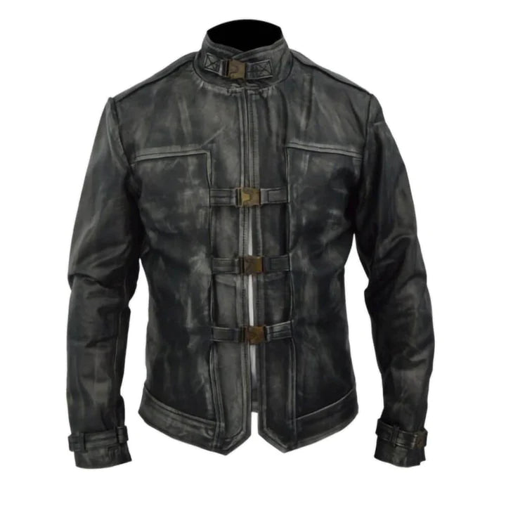 Dishonored 2 Robin Lord Taylor Distressed Black Gaming Leather Jacket