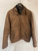 Load image into Gallery viewer, Men Real Leather Brown Jacket
