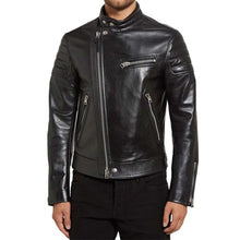 Load image into Gallery viewer, Men&#39;s Asymmetrical Genuine Leather Jacket
