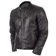 Load image into Gallery viewer, Vintage Biker Genuine Lambskin Black Leather Jacket
