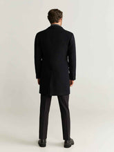 Load image into Gallery viewer, Men Tailored Black Wool Coat - Boneshia.com
