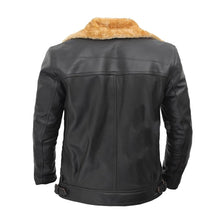 Load image into Gallery viewer, Shearling Bomber Fur Genuine Leather Jacket
