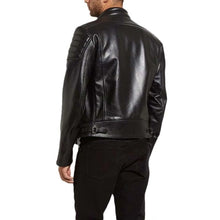 Load image into Gallery viewer, Men&#39;s Asymmetrical Genuine Leather Jacket
