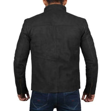 Load image into Gallery viewer, Men&#39;s Black Suede Leather Jacket
