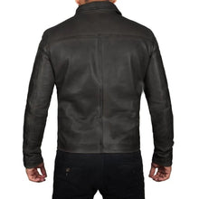 Load image into Gallery viewer, Men&#39;s Vintage Leather Biker Jacket
