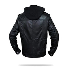 Load image into Gallery viewer, Men&#39;s Stylish Black Leather Jacket
