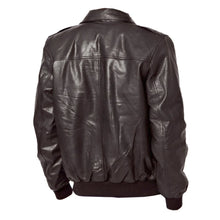 Load image into Gallery viewer, Real Lambskin Leather Brown Bomber Jacket

