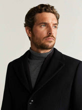 Load image into Gallery viewer, Men Tailored Black Wool Coat - Boneshia.com
