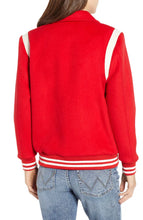 Load image into Gallery viewer, Womens Bright Red Varsity Jacket - Boneshia
