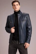 Load image into Gallery viewer, Men Classic Leather Jacket – Boneshia
