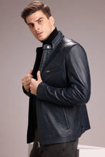 Load image into Gallery viewer, Men Classic Leather Jacket – Boneshia
