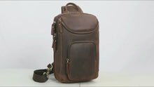 Load and play video in Gallery viewer, Vintage Full Grain Leather Bag
