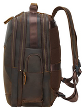 Load image into Gallery viewer, Vintage Full Grain Leather 17.3 Inch Laptop Backpack
