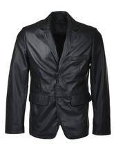 Load image into Gallery viewer, Men&#39;s Two Button Real Leather Blazer Coat
