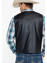 Load image into Gallery viewer, Black Men Leather Vest
