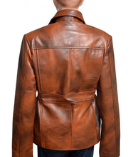 Load image into Gallery viewer, Hunger Games Katniss Everdeen Brown Leather Jacket

