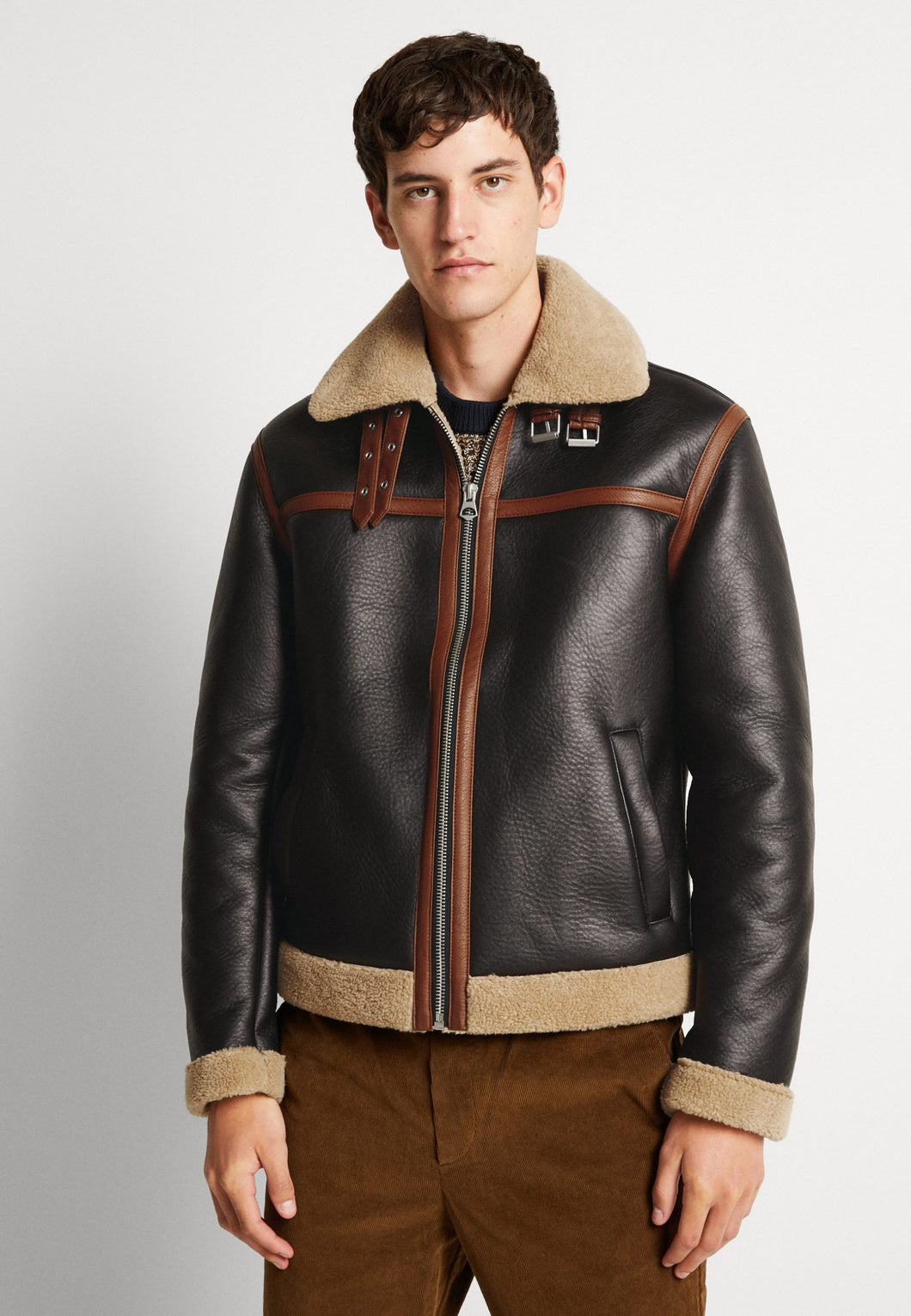 Suave Dark Brown Faux Leather Jacket