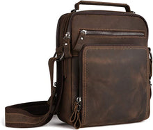 Load image into Gallery viewer, Men Vintage Shoulder Genuine Leather Handbag
