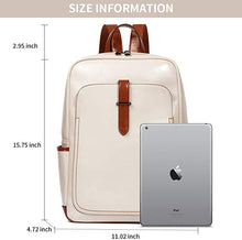 Load image into Gallery viewer, Women 15.6 inch Leather Laptop Backpack
