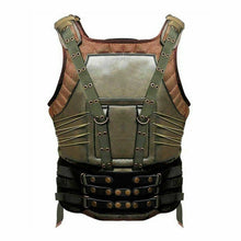 Load image into Gallery viewer, The Dark Knight Rises Military Tactical Tom Hardy Halloween Mens Leather Vest
