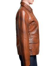 Load image into Gallery viewer, Hunger Games Katniss Everdeen Brown Leather Jacket
