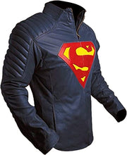 Load image into Gallery viewer, Mens Superman Black Stylish Smallville Jacket Leather
