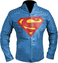Load image into Gallery viewer, Mens Superman Blue Smallville Jacket Leather
