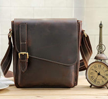 Load image into Gallery viewer, Men&#39;s Genuine Leather Messenger Bag
