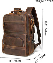 Load image into Gallery viewer, Vintage Genuine Leather Backpack
