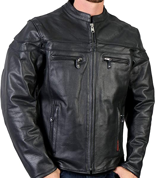 Men's Hot Black Leather Jacket
