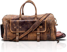 Load image into Gallery viewer, 24 Inch Distressed Leather Full Grain Travel Bag
