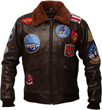 Load image into Gallery viewer, Tom Cruise Maverick Top Gun Black Leather Jacket
