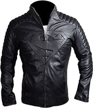 Load image into Gallery viewer, Mens Superman Black Smallville Jacket Leather
