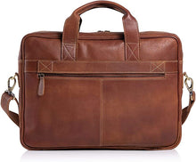 Load image into Gallery viewer, Men 16 Inch briefcases Laptop Leather Bag
