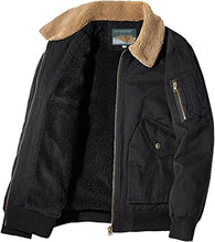 Load image into Gallery viewer, Men&#39;s Bomber Fur Fleece &amp; Collar Retro Military Jackets
