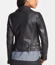 Load image into Gallery viewer, Scarlett Johansson Captain America Civil War Leather Jacket – Boneshia

