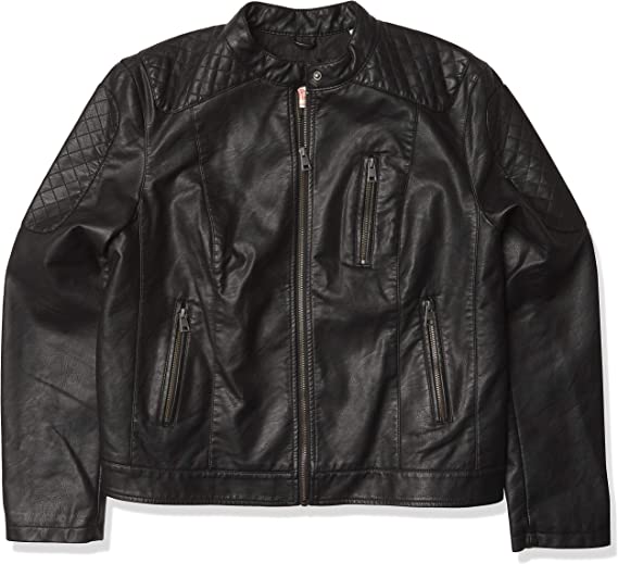 Women's Faux Leather Motocross Racer Black Jacket