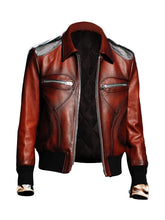 Load image into Gallery viewer, Stylish Look Faux Brown Leather Jacket For Men&#39;s
